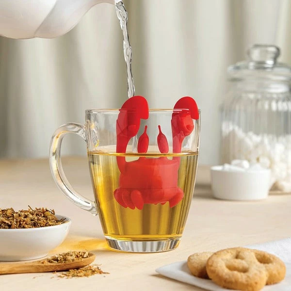 Aksesor çaji OTOTO CrabTea Tee Ei, silikon, i kuq
