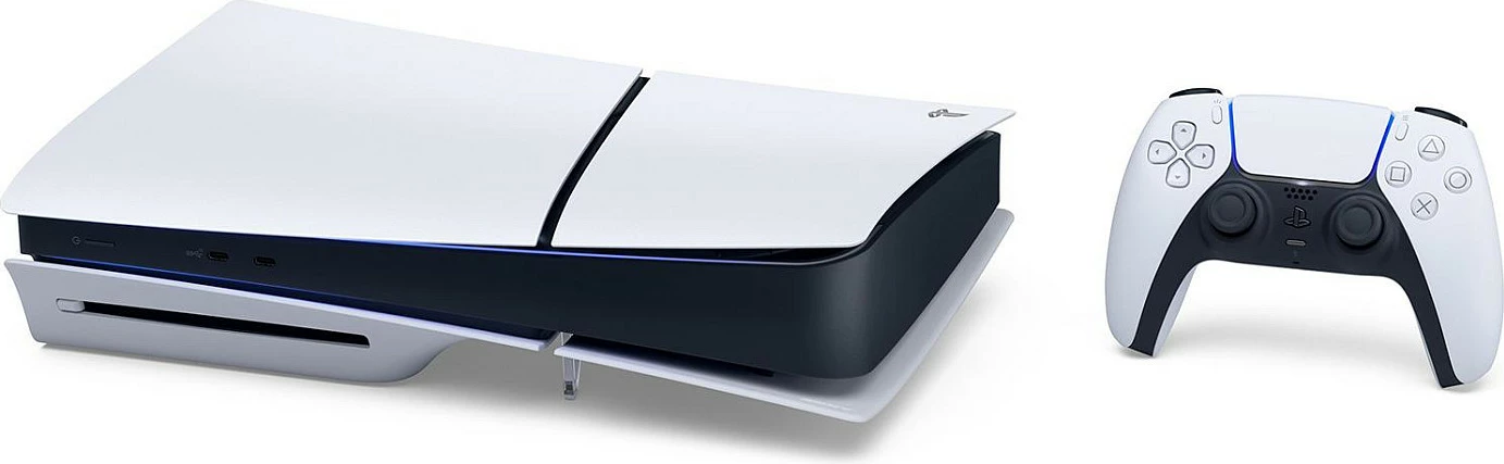 Konzolë lojërash Sony PlayStation 5 Slim Disc Edition E-Chassis, 1TB, bardhë/zezë