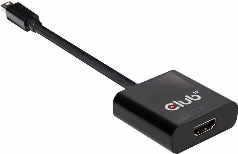 Adapter Club3D Mini DisplayPort në HDMI 2.0, 4K60Hz, i zi