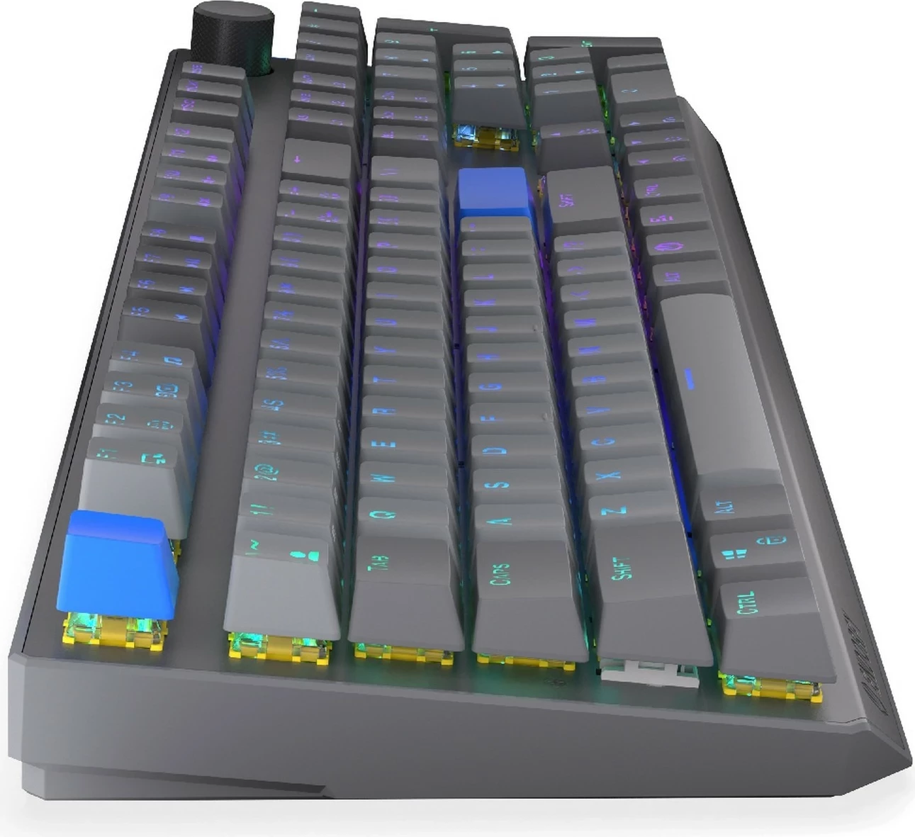 Tastierë mekanike wireless Endorfy Thock V2, RGB, full-size, hot-swap, gri