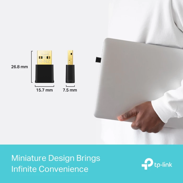 adapter USB Wi‑Fi 6 TP-LINK Archer TX20U Nano AX1800 dual-band, zi