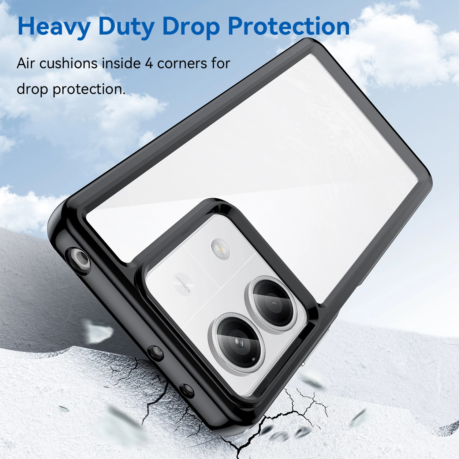 Mbështjellës Hurtel Outer Space për Xiaomi Redmi Note 13 Pro, i zi