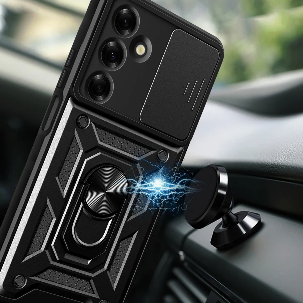 Mbështjellës Tech-Protect Camshield Pro për Samsung Galaxy M35 5G, i zi