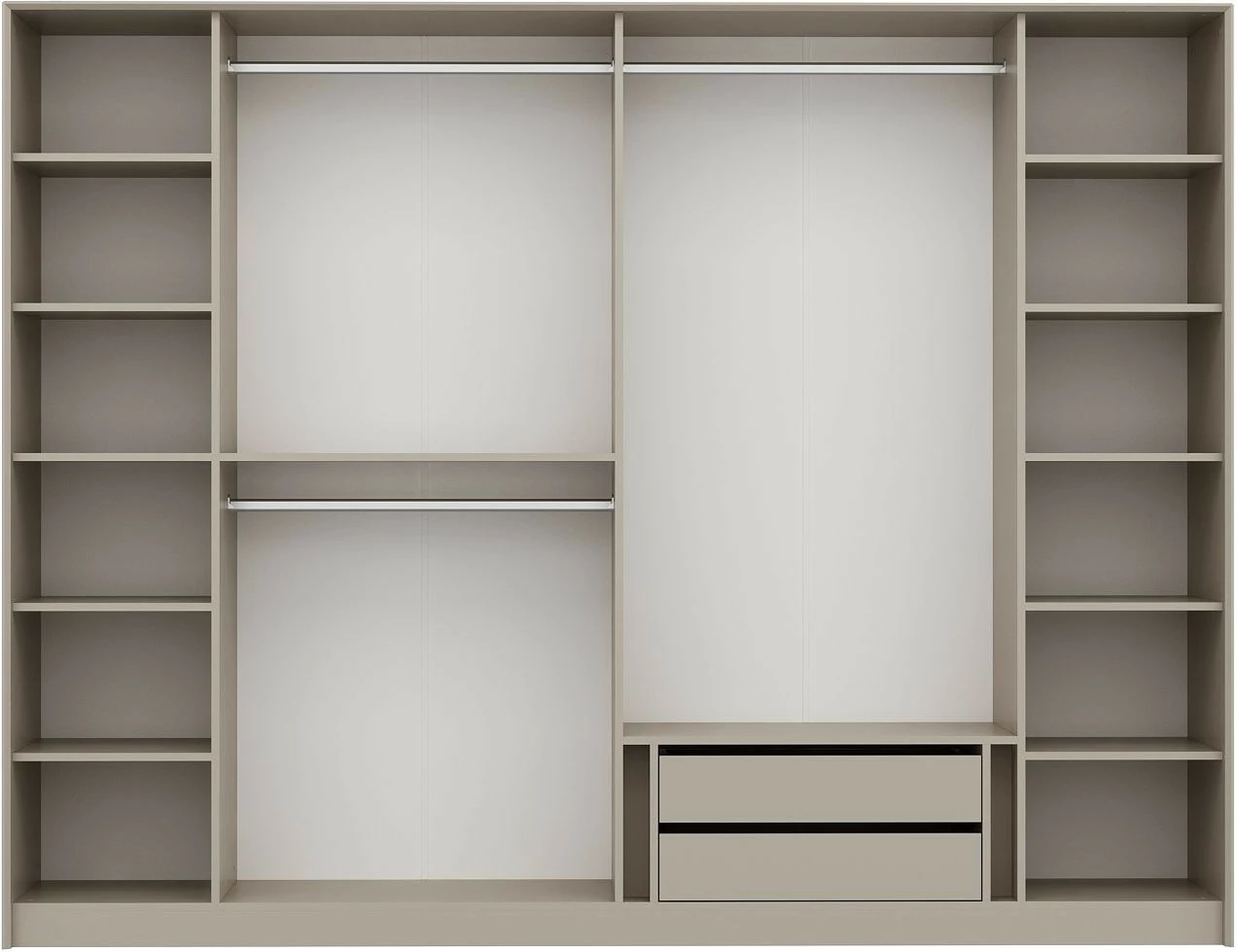 Dollap Skye Decor, ngjyrë e bardhë, ari, fume, Luxe - 7937