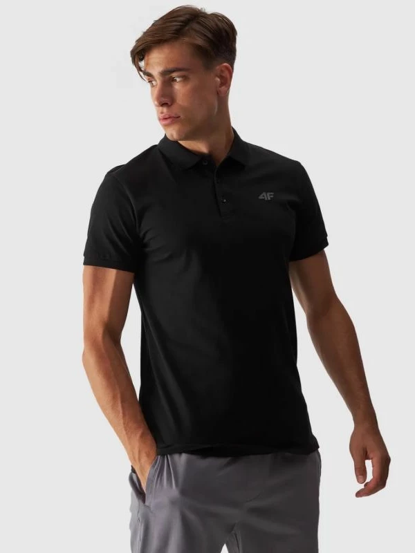 Maicë polo për meshkuj 4F, e zezë