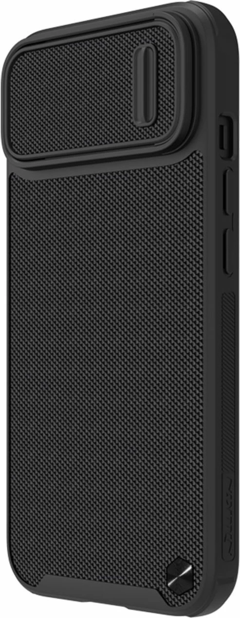 Mbështjellës Nillkin Textured S Case për iPhone 14, me kapak kamere, i zi