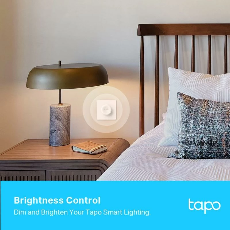 dimmer smart dritash, TP-Link Tapo S200D, wireless, e bardhë