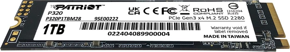 SSD Patriot Viper P320 M.2 PCI-Ex4 NVMe 1TB