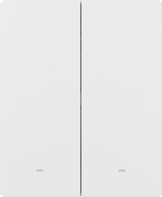 Ndërprerës smart me prekje Sonoff ZBM5-2C-80W, 2 kanale, Zigbee, i bardhë