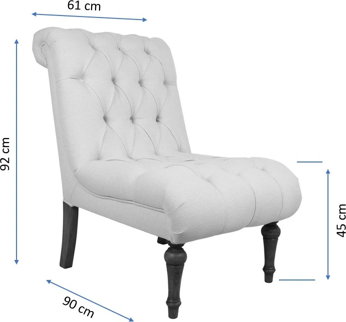 Karrige wing Atelier del Sofa, San Jose, ngjyrë kafe e qumështit