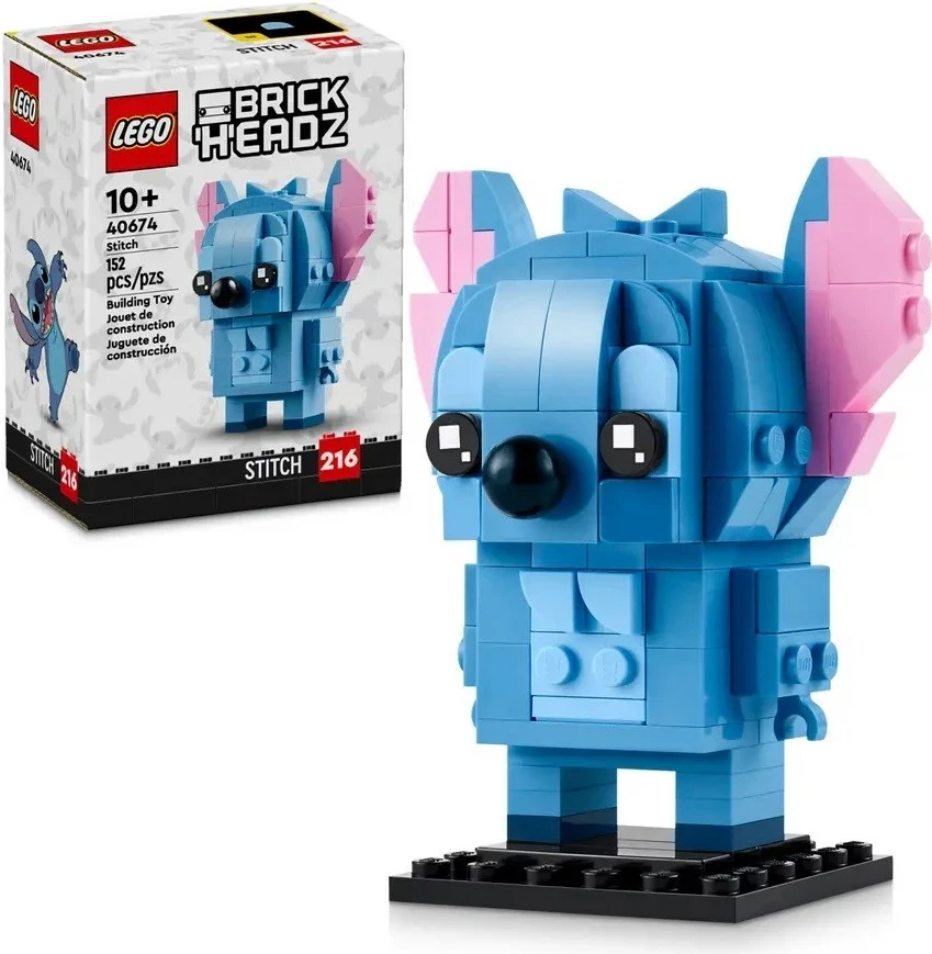 Lodra LEGO BrickHeadz Stitch, 216 pjesë, Blu dhe Rozë
