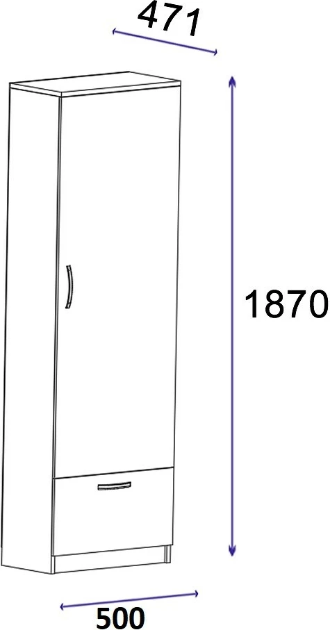 Dollap Hanah Home, ngjyrë arre, Santa