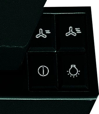 Aspirator teleskopik Whirlpool AKR750GK, i integruar, LED, zi/gri