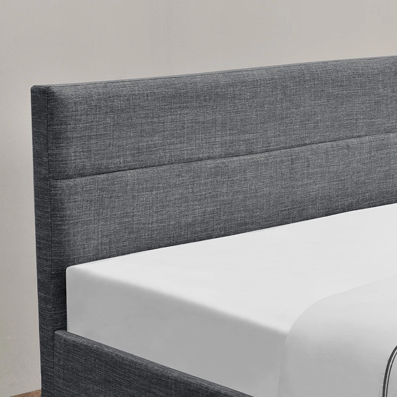 Krevat dopio Antigone, stof antracit me hapësirë ruajtjeje, 160x200cm