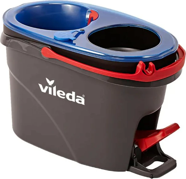 Mop Vileda H2Pro Spin me kovë dy dhoma, 178332, zi/blu/kuqe