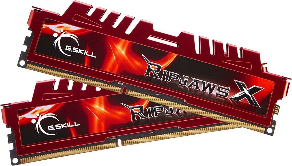 RAM Memorje G.Skill RipjawsX F3-12800CL9D-8GBXL 8GB (2x4GB) DDR3 1600MHz CL9 UDIMM, kuqe (set 2 copë)