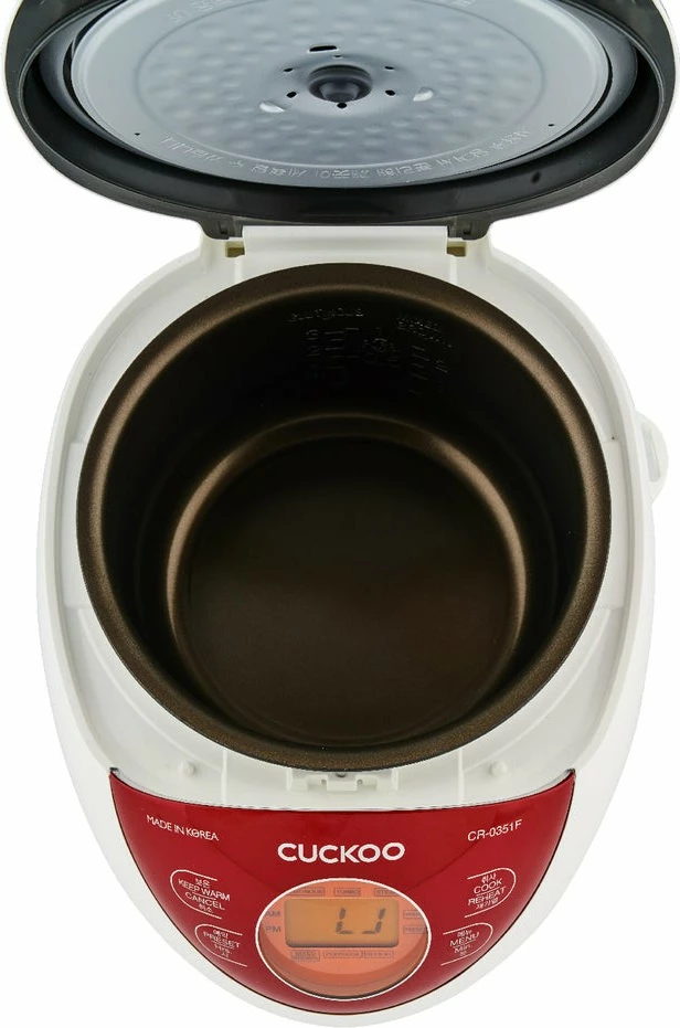 Reiskocher Cuckoo CR-0351F, 0.54L, ekran LCD, kuqe/bardhë