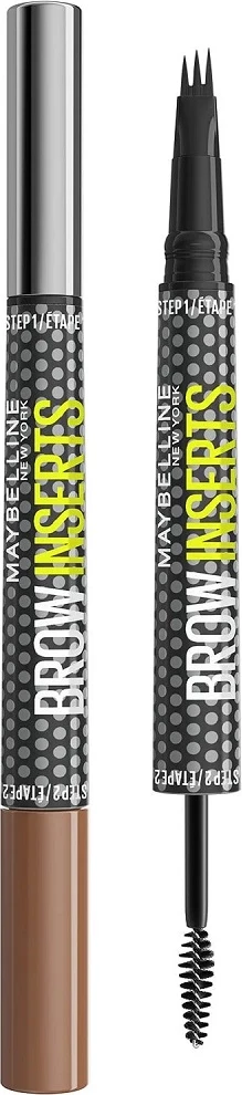 Laps për vetulla me xhel fiksues Maybelline Brow Insert për femra 02 Soft Brown, 1 art