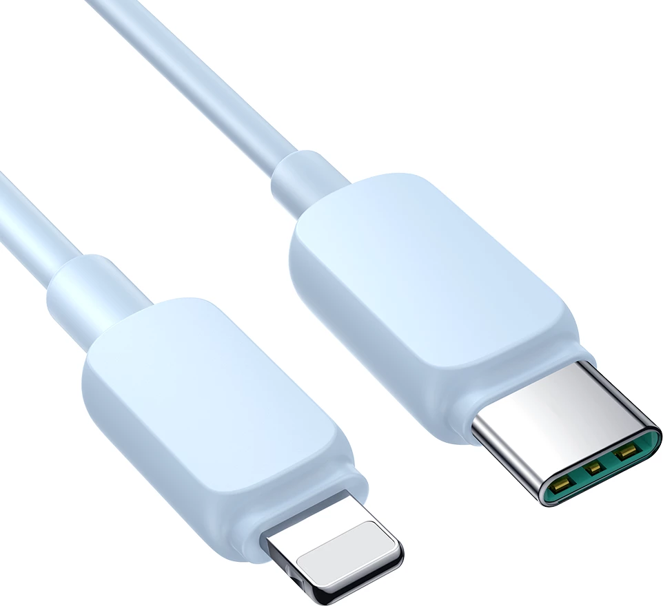 Kabllo Joyroom Multi-Color Series A14, USB-C në Lightning, 1.2m, 20W, Kaltër