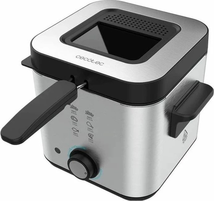 Fritezë Cecotec Cleanfry Infinity 1500, 1.5L, argjendtë