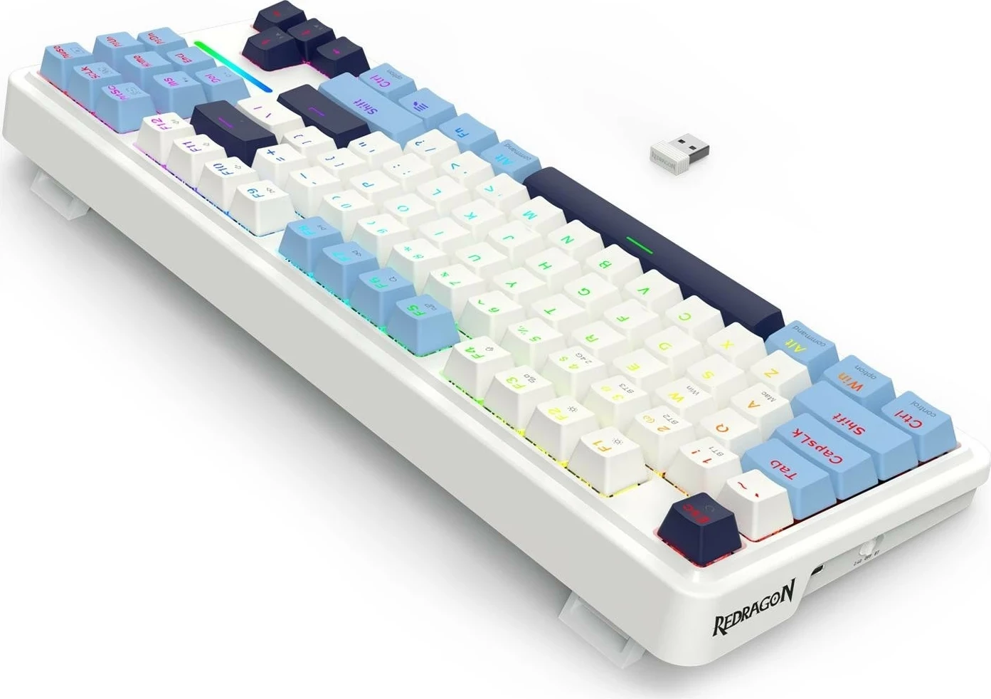 Tastierë Redragon K728WBB-RGB-PRO Antonium PRO, RGB, mekanike, e bardhë