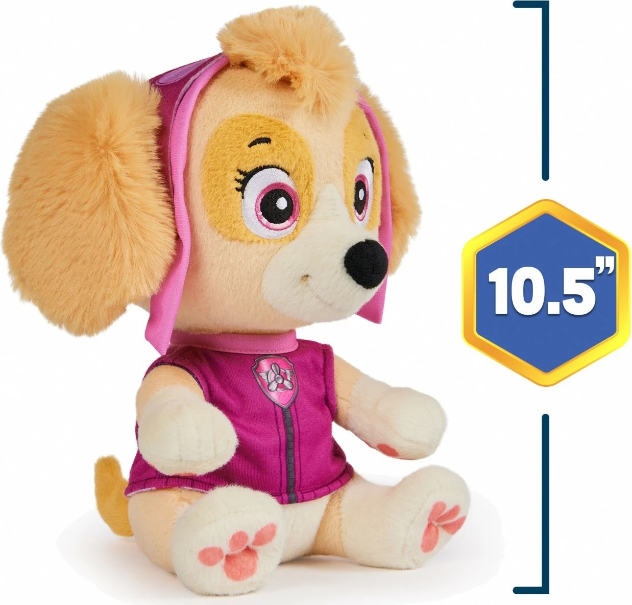 Lodër pelushi, Paw Patrol Skye (Spin Master) 6070311, 25 cm, bezhë/rozë