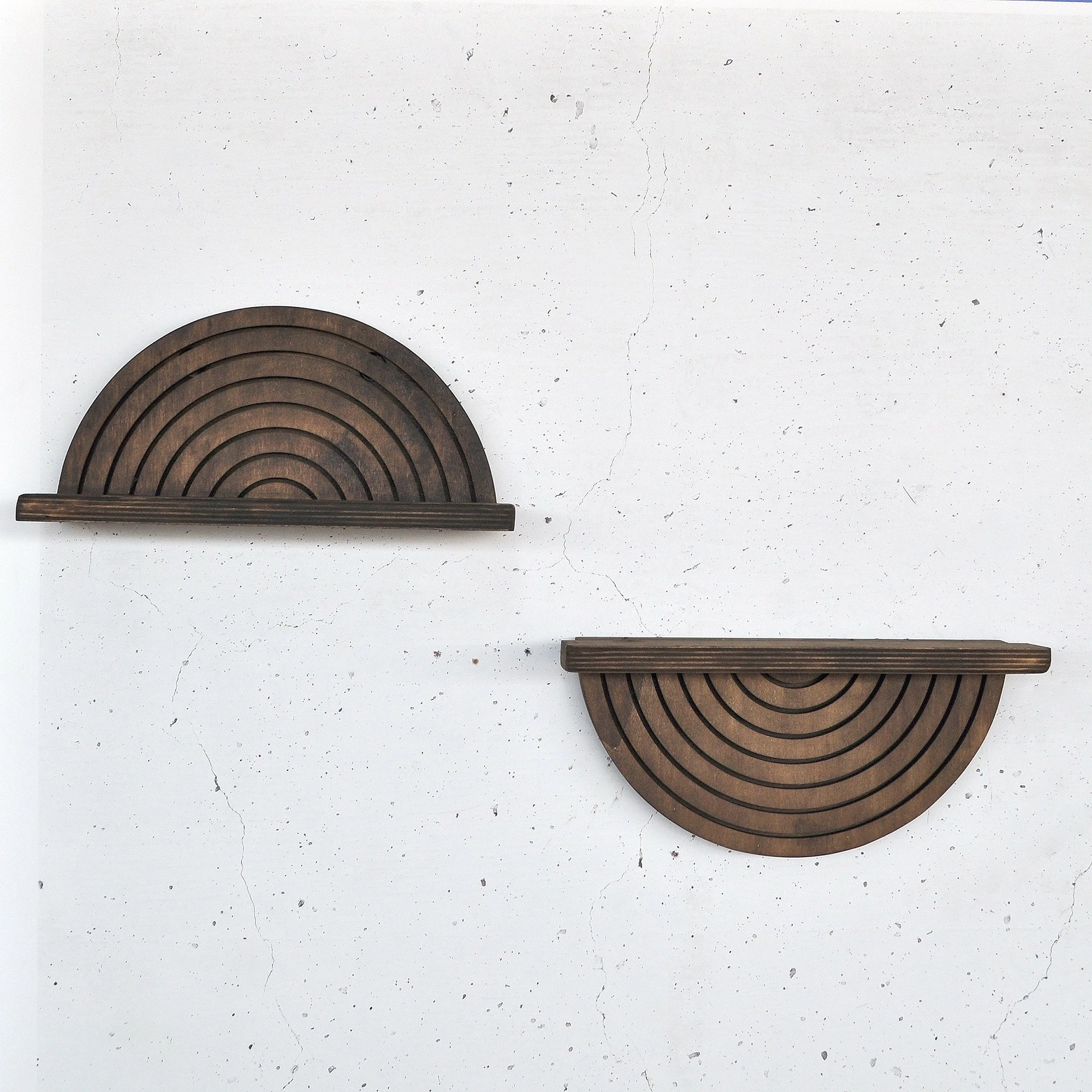 Raf dekorativ prej druri, 2 copë, Skye Decor, Raf296