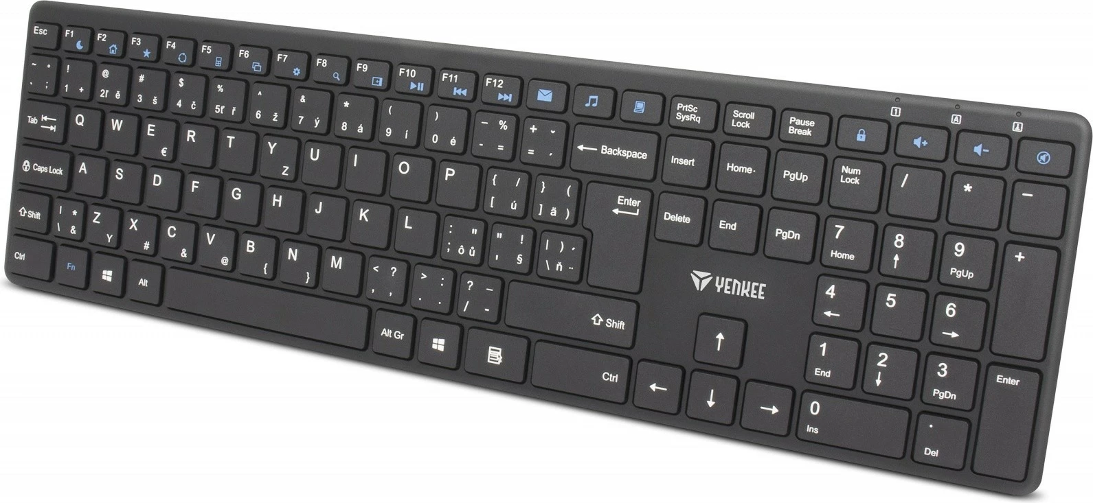 Set wireless tastierë + maus Yenkee YKB 2008CS, i zi