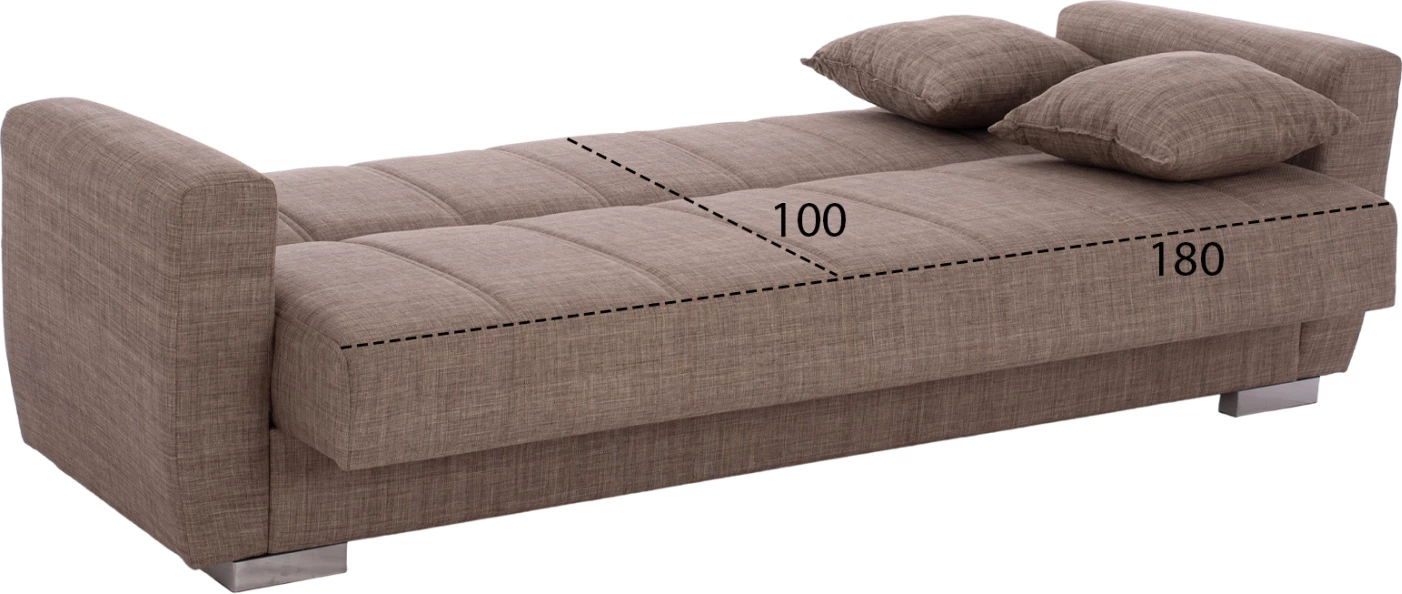 Sofabed 3-vendësh, ngjyrë bezhë, FH3240.02, 215x80x77 cm