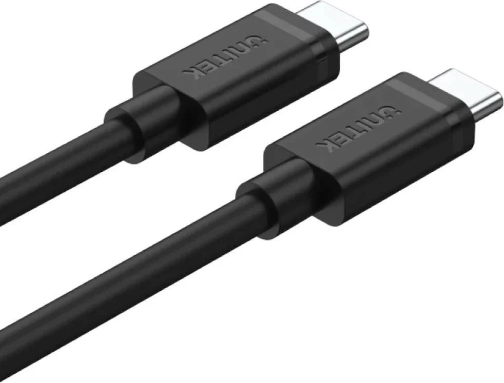 Kabllo Unitek USB-C në USB-C, 2m, e zezë