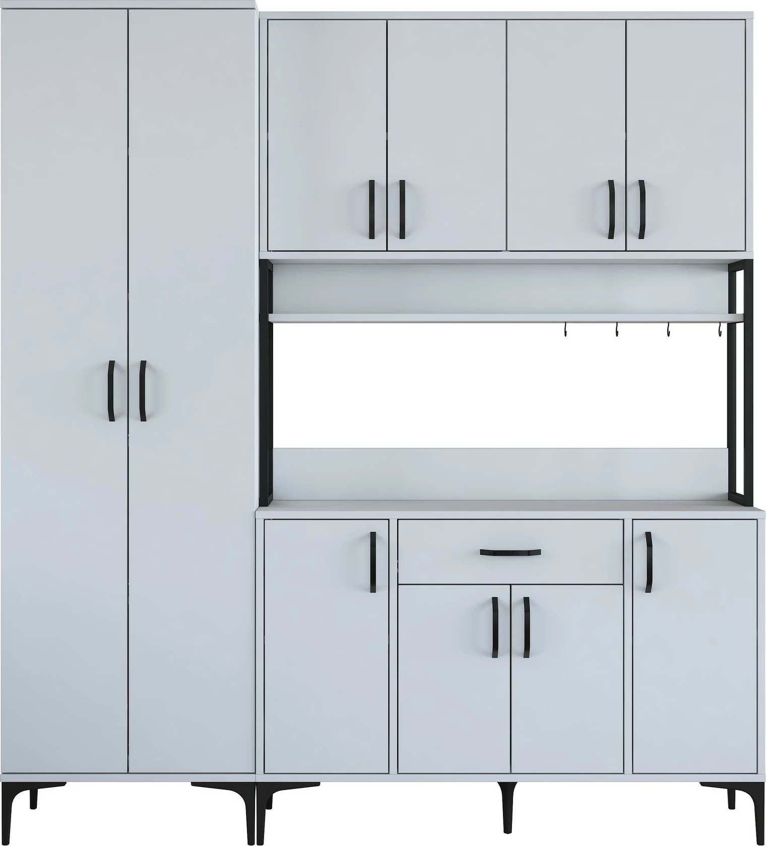 Dollap multifunksional Hanah Home, JE133 - 3054, i bardhë