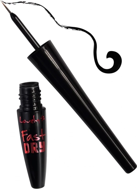 Eyeliner i lëngshëm Lovely Fast Dry, e zezë, 2g