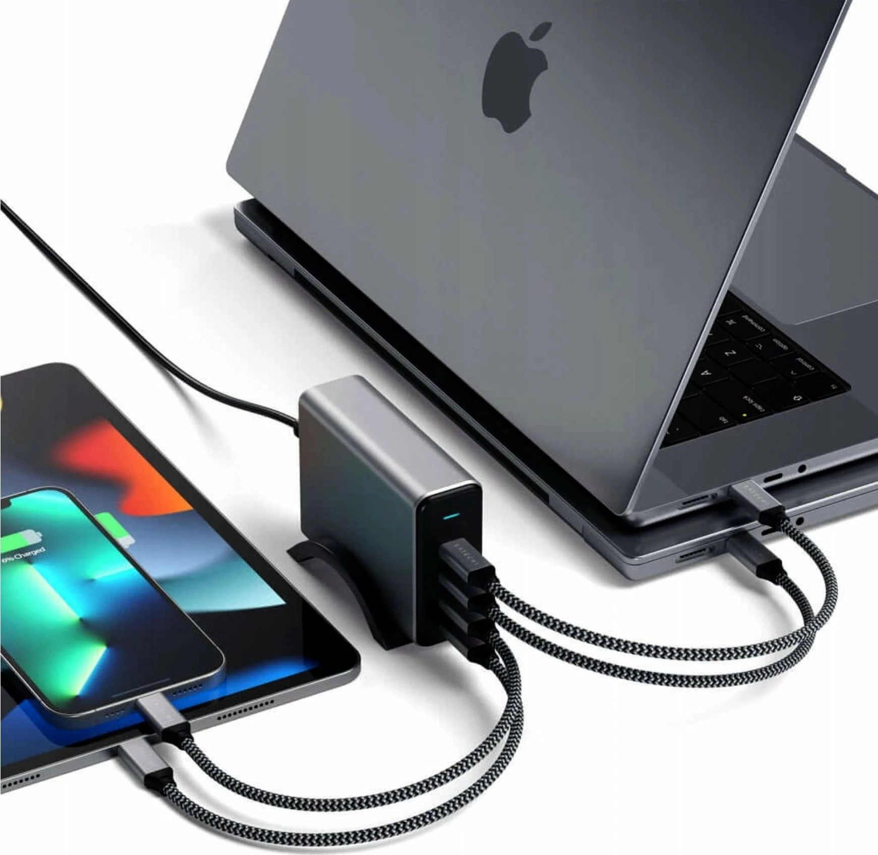 Karikues GaN Satechi ST-UC165GM-EU 165W 4x USB-C PD, i zi