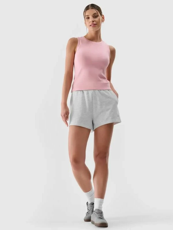 Shorce për femra 4F, të hirtë