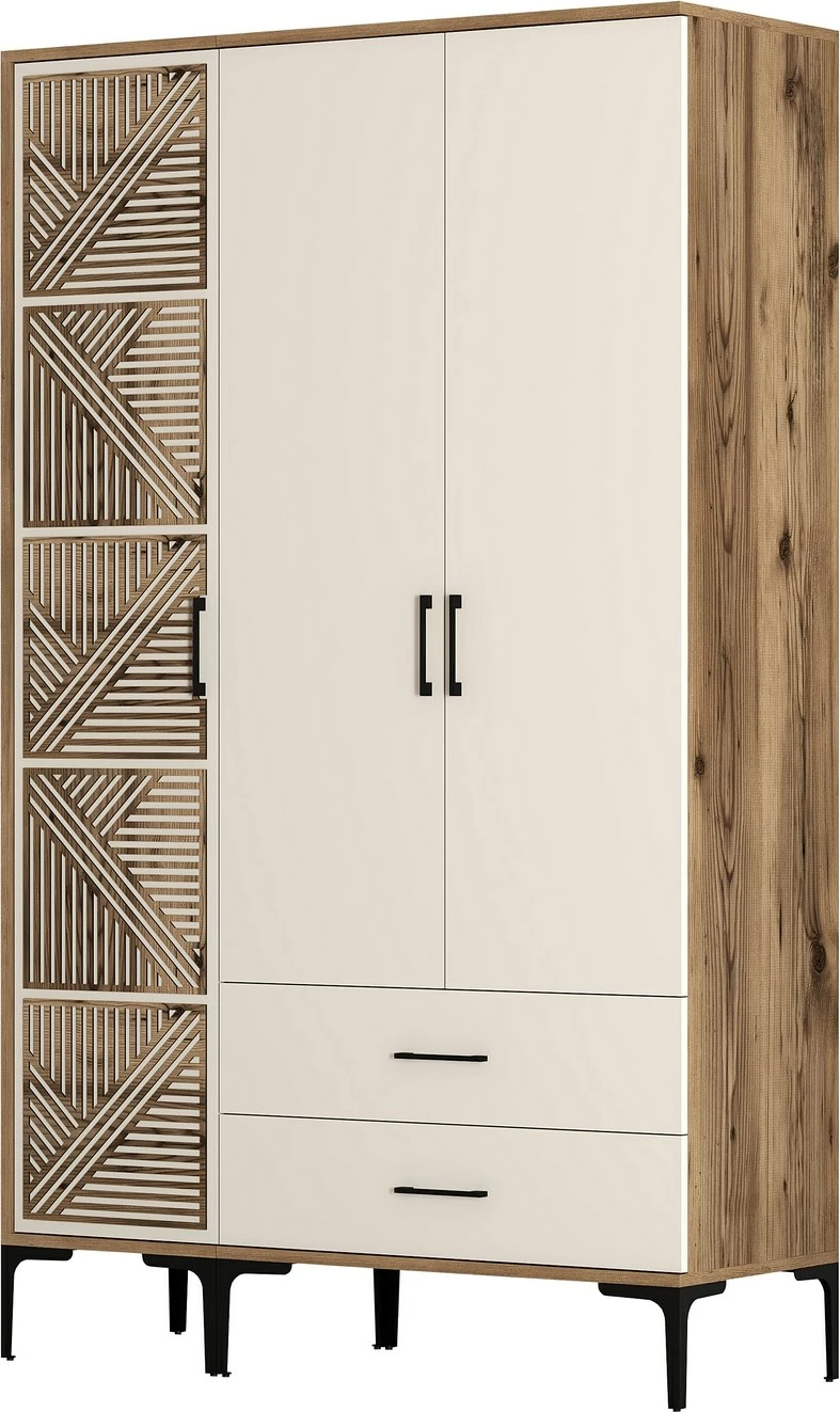 Dollap Hanah Home, Kumsal PT, ngjyrë arre dhe krem