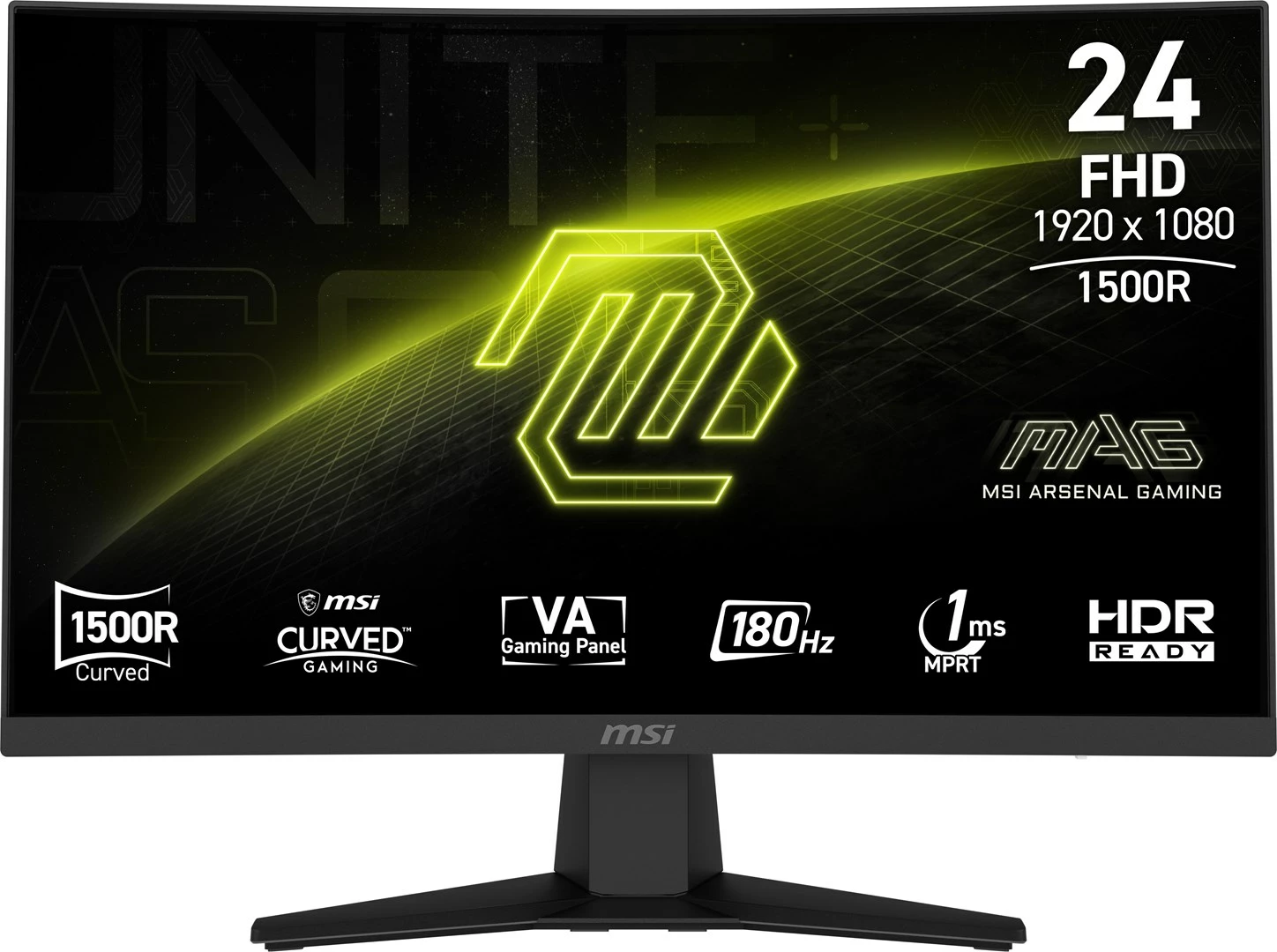 Monitor MSI MAG 244C, 23.6", Full HD, 180 Hz, Gaming, i zi