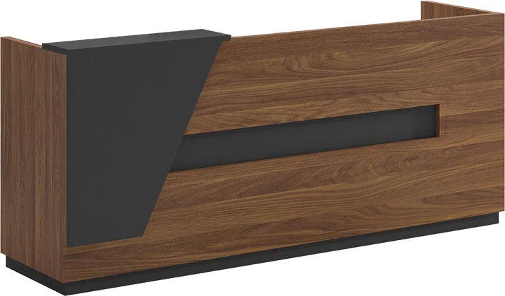 Tavolinë pritjeje Oscar, ngjyrë arre-antracit, 180x65x76cm