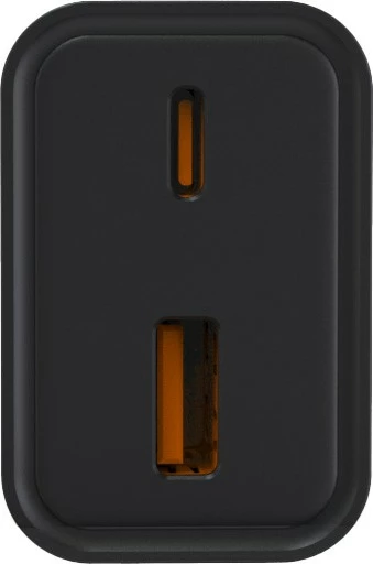 Karikues rrjeti Maxcom LAD 30W USB A+C, i zi