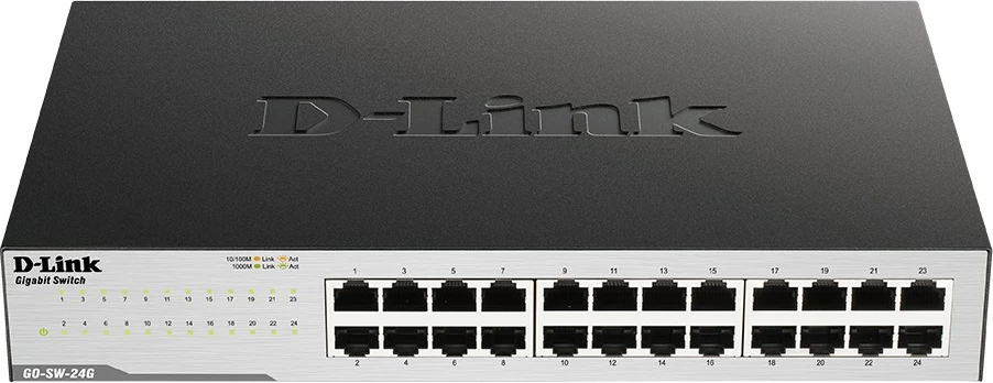 Switch D-Link GO-SW-24G, 24 porte, Gigabit Ethernet, 1U