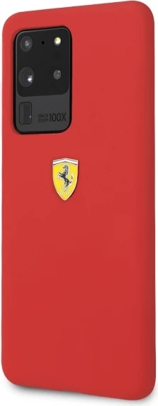 Mbështjellës Ferrari Hardcase FESSIHCS69RE për Samsung Galaxy S20 Ultra, Silikon, Kuq
