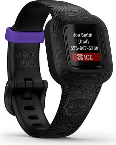 Smartband Garmin vivofit jr. 3, Marvel Black Panther, i zi