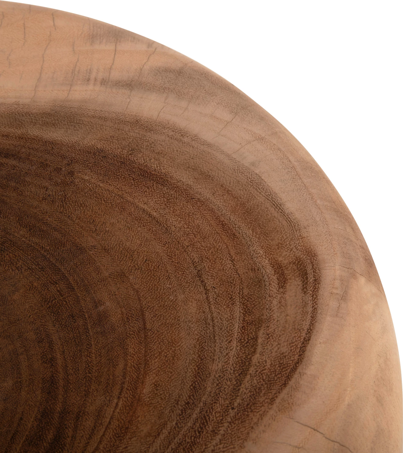 Tavolinë anësore e rrumbullakët CUPRE, dru SUAR, ngjyrë natyrale, FH9793, Φ43x46H cm