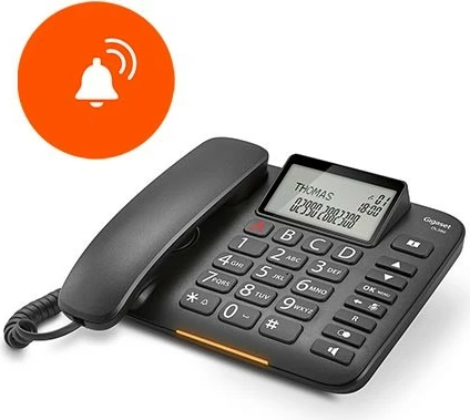 Telefon fiks Gigaset DL380 me kabllo, i zi