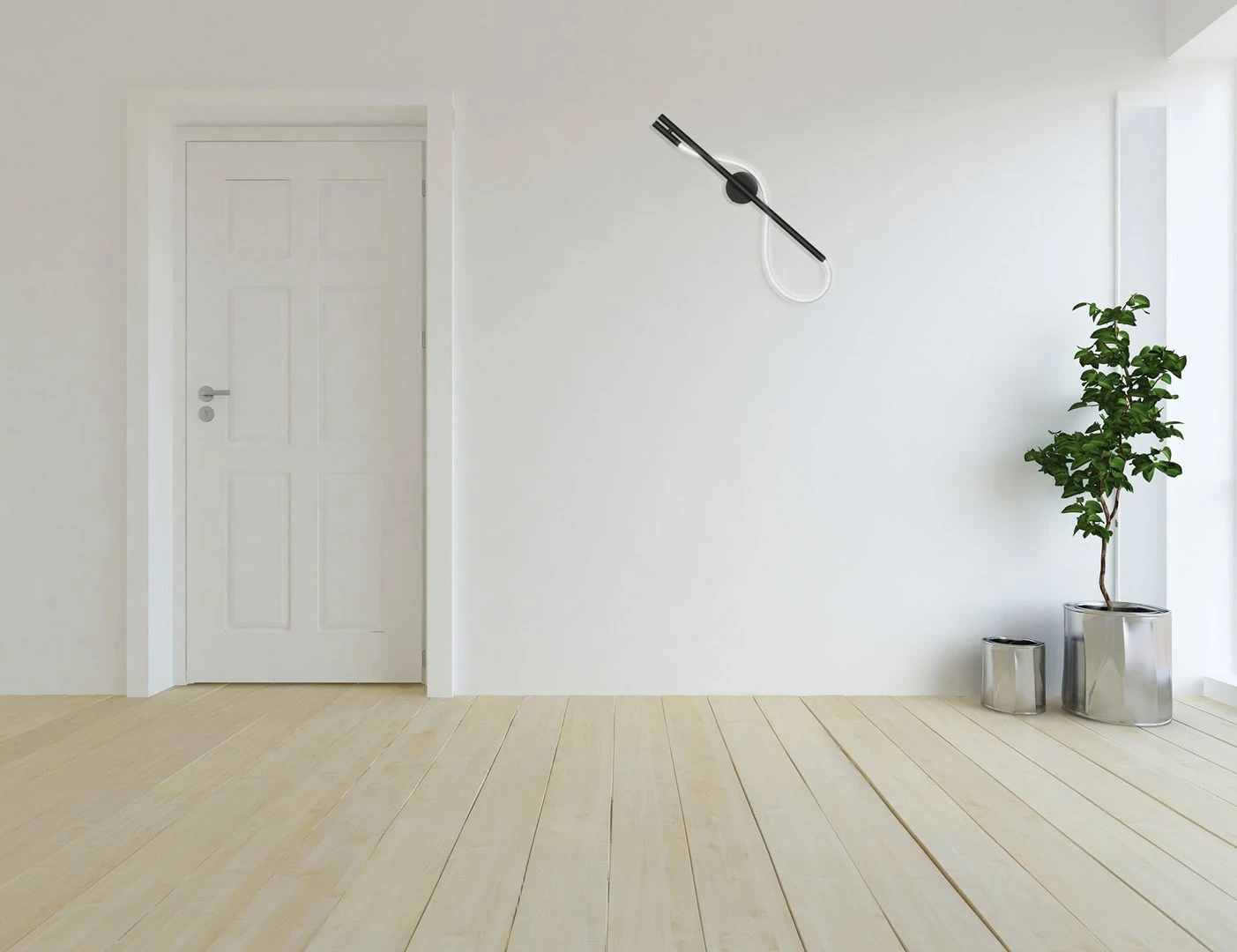 Llambë muri Activejet AJE-GINO, LED, E zezë