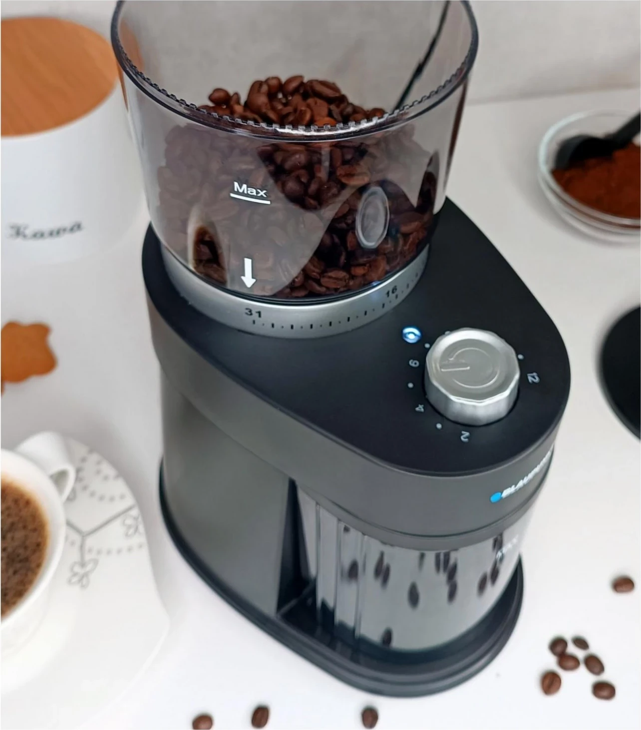 Mulli elektrik për kafe Blaupunkt FCM501, 200 W, i zi