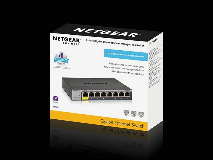 Switch NETGEAR GS108Tv3, Managed, L2, Gigabit Ethernet, Full duplex