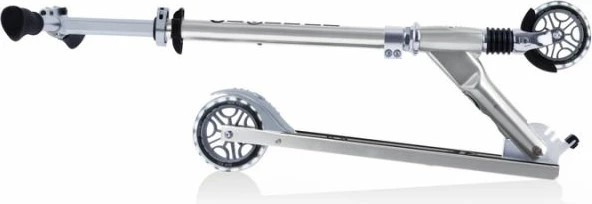 Scooter për fëmijë Globber, me drita, ngjyrë argjendi