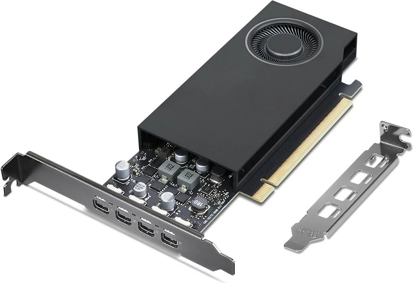 Kartelë grafike Lenovo NVIDIA RTX A400, 4GB GDDR6, mini-DP*4, e zezë