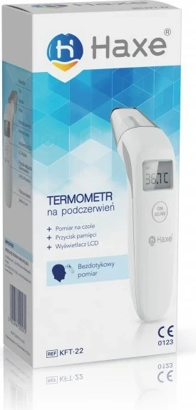 Termometër pa kontakt Haxe KFT22, Bardhë