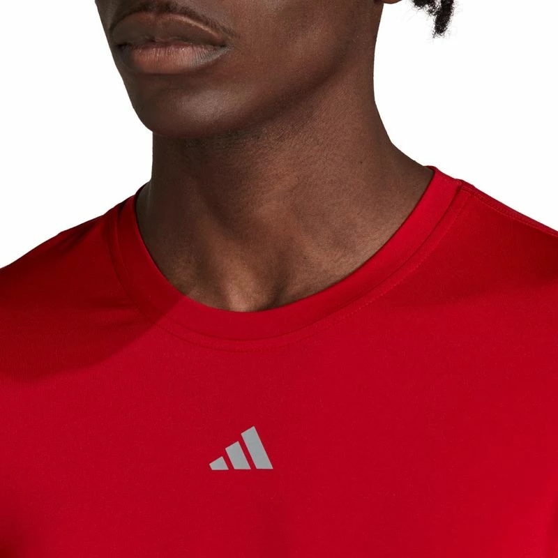 Maicë adidas Techfit Aeroready me mëngë të gjata për meshkuj, e kuqe
